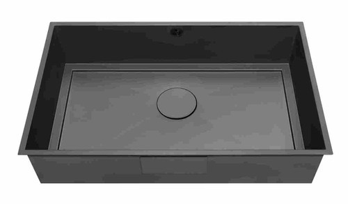 An image of 1810 AXIXUNO 700U Single Bowl Undermount Sink 26MM - Matte Black