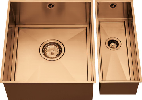 An image of 1810 AXIXUNO SET A - 355U & 150U Undermount 1.5 Bowl Sink - Copper
