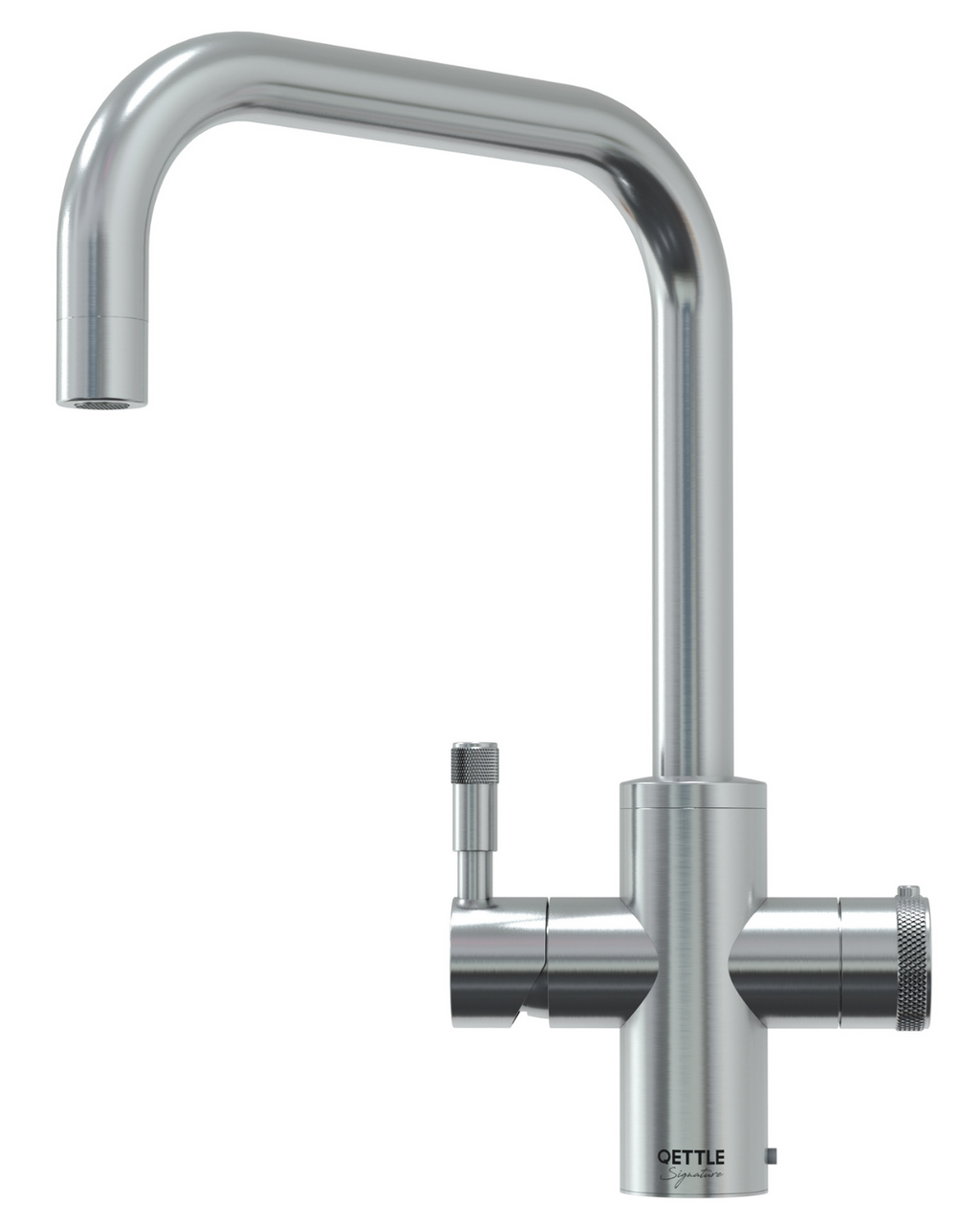 An image of QETTLE Signature 4 in 1 Square Stainless Steel Boiling Water Tap with 4L Tank