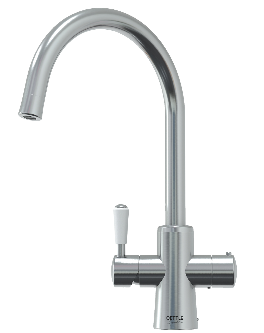 An image of QETTLE Signature Classic 4 in 1 Round Stainless Steel Boiling Water Tap with 4L ...