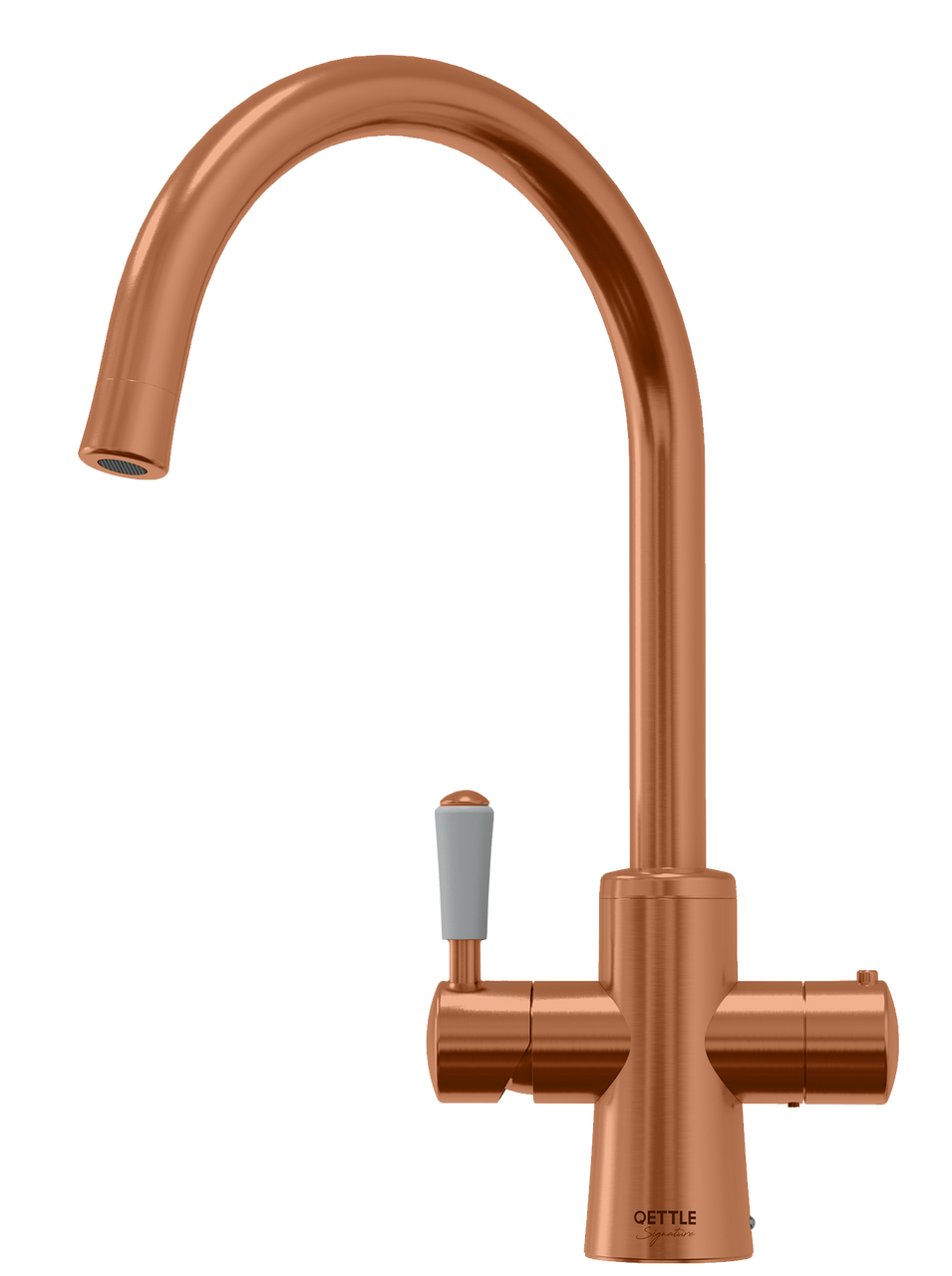 An image of QETTLE Signature Classic 4 in 1 Round Copper Boiling Water Tap with 4L Tank