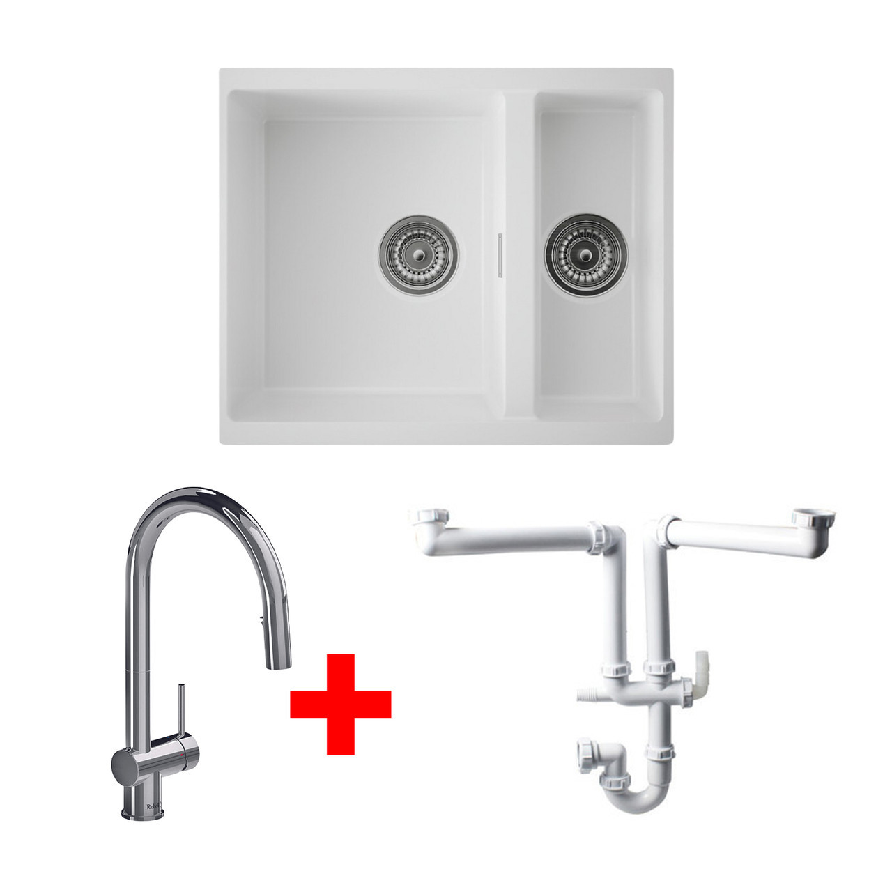 An image of Austen & Co. Florence with Riobel Azure Kitchen Tap and Plumbing Kit