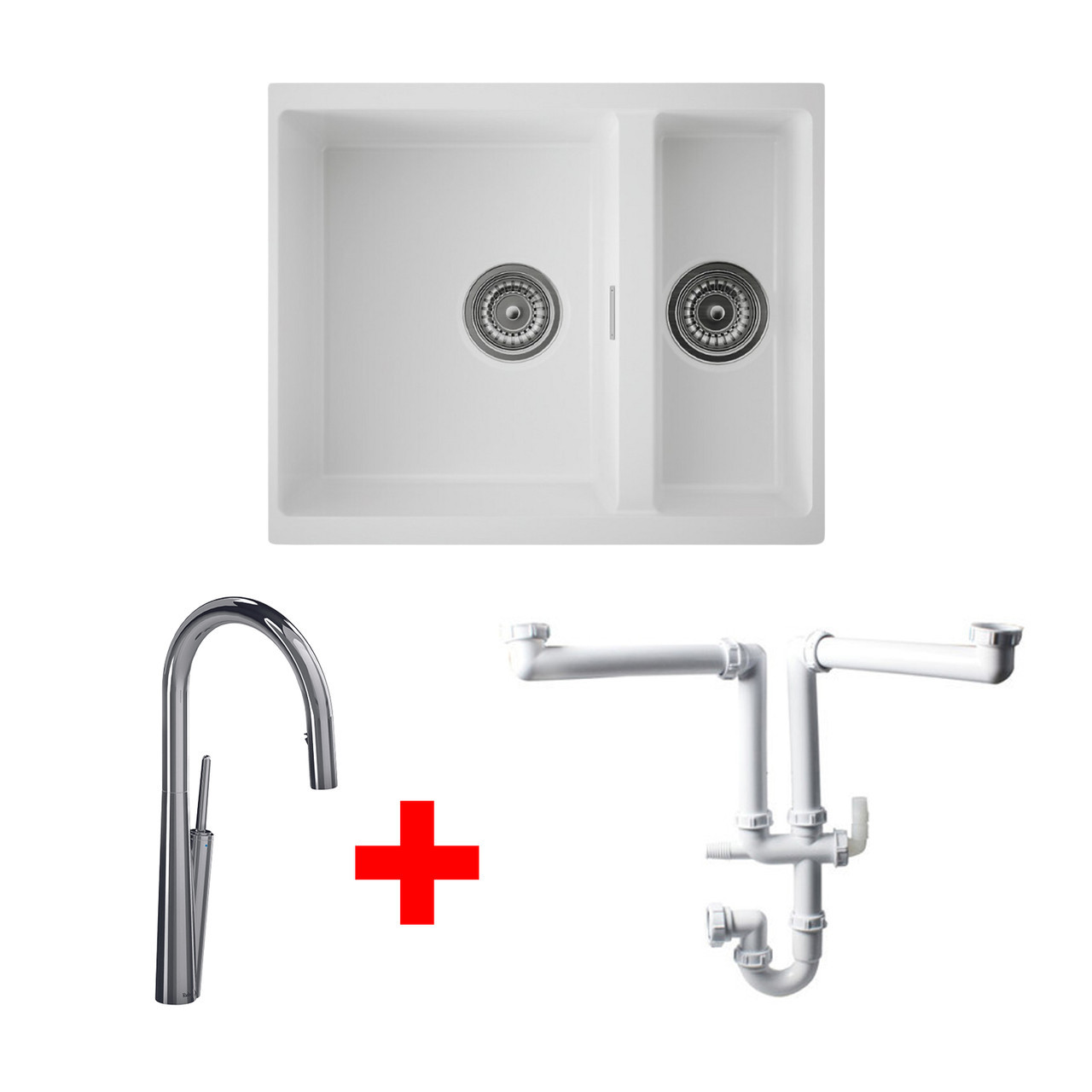 An image of Austen & Co. Florence with Riobel Solstice Kitchen Tap and Plumbing Kit