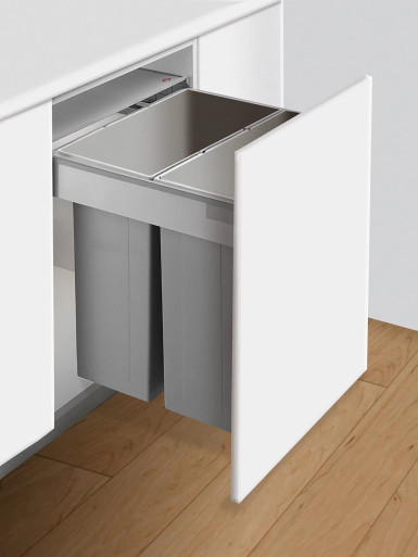 An image of Caple Bin84-2L Pull Out Built-In Bin