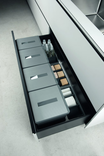An image of Tecnoinox Grey TECNOBIG.60 Drawer Built-In Bin