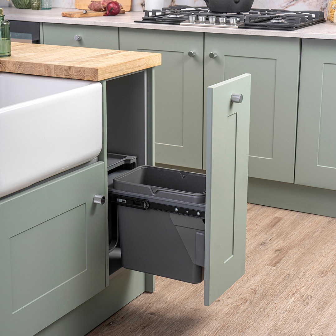 An image of Caple Side Mounted 22L Pull Out Bin