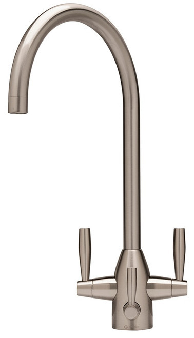 An image of Caple Avel Puriti Triple Lever Kitchen Tap - Brushed Nickel