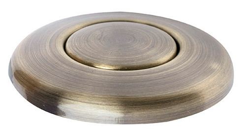 An image of Caple Waste Disposal Button - Antique Brass