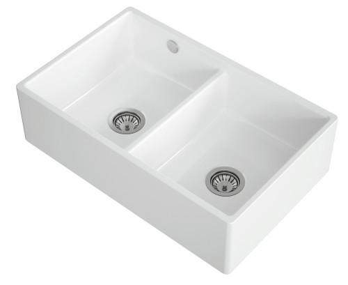 An image of Austen & Co. Traditional Palazzo Double Bowl Belfast Ceramic Kitchen Sink