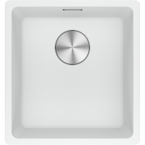 An image of Franke Maris MRG 610-37 Fragranite Inset Single Bowl Kitchen Sink - Polar White