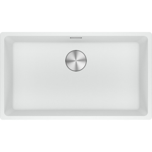 An image of Franke Maris MRG 610-72 Fragranite Inset Single Bowl Kitchen Sink - Polar White
