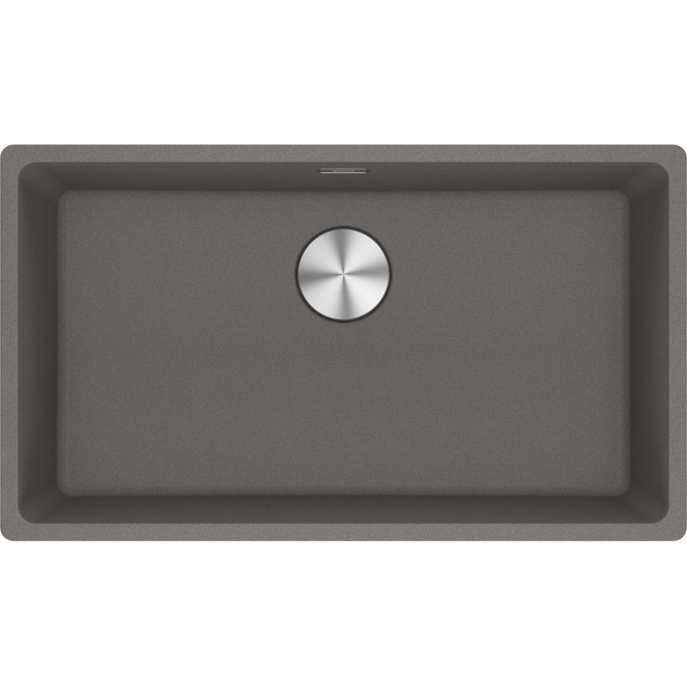 An image of Franke Maris MRG 610-72 Fragranite Inset Single Bowl Kitchen Sink - Stone Grey