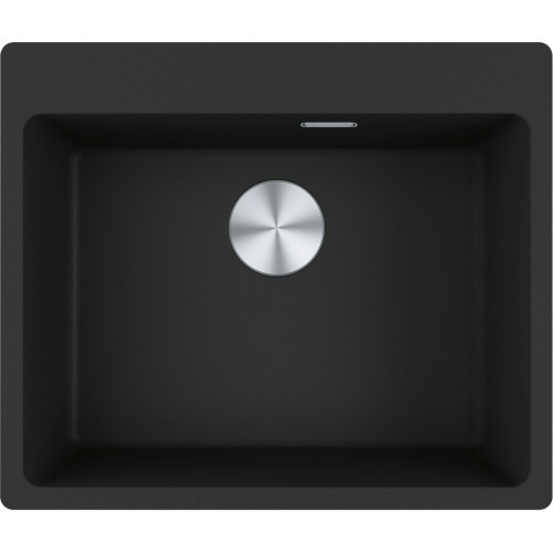 An image of Franke Maris MRG 610-54 FTL Fragranite Inset Single Bowl Kitchen Sink - Matt Bla...