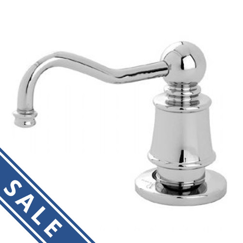 An image of Perrin and Rowe Country Collection Deck Mounted Soap Dispenser 6695 - Pewter Fin...