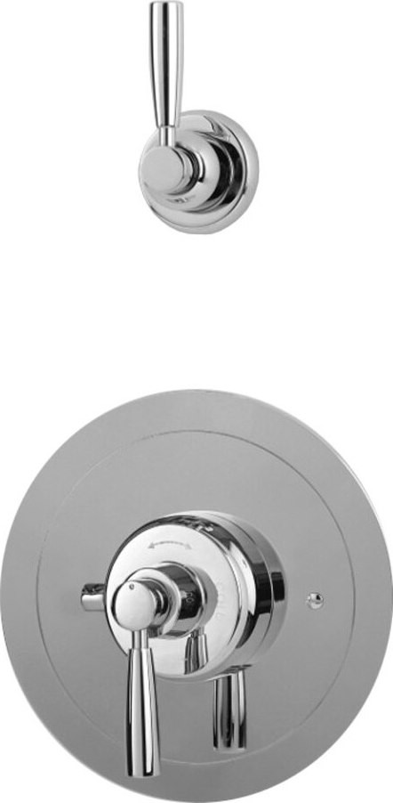 An image of Perrin & Rowe 5875 Split Concealed Thermostatic Shower Valve, Lever Handles