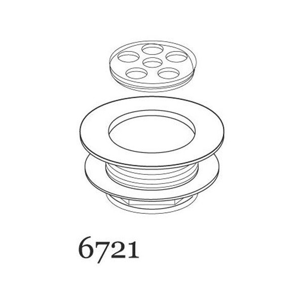 An image of Perrin & Rowe 6721 Easy Clean Shower Waste