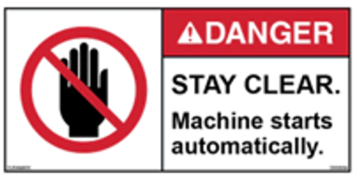 Machine Safety Labels, Caution Warning Danger Labels