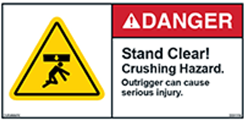 Stand Clear Safety Labels