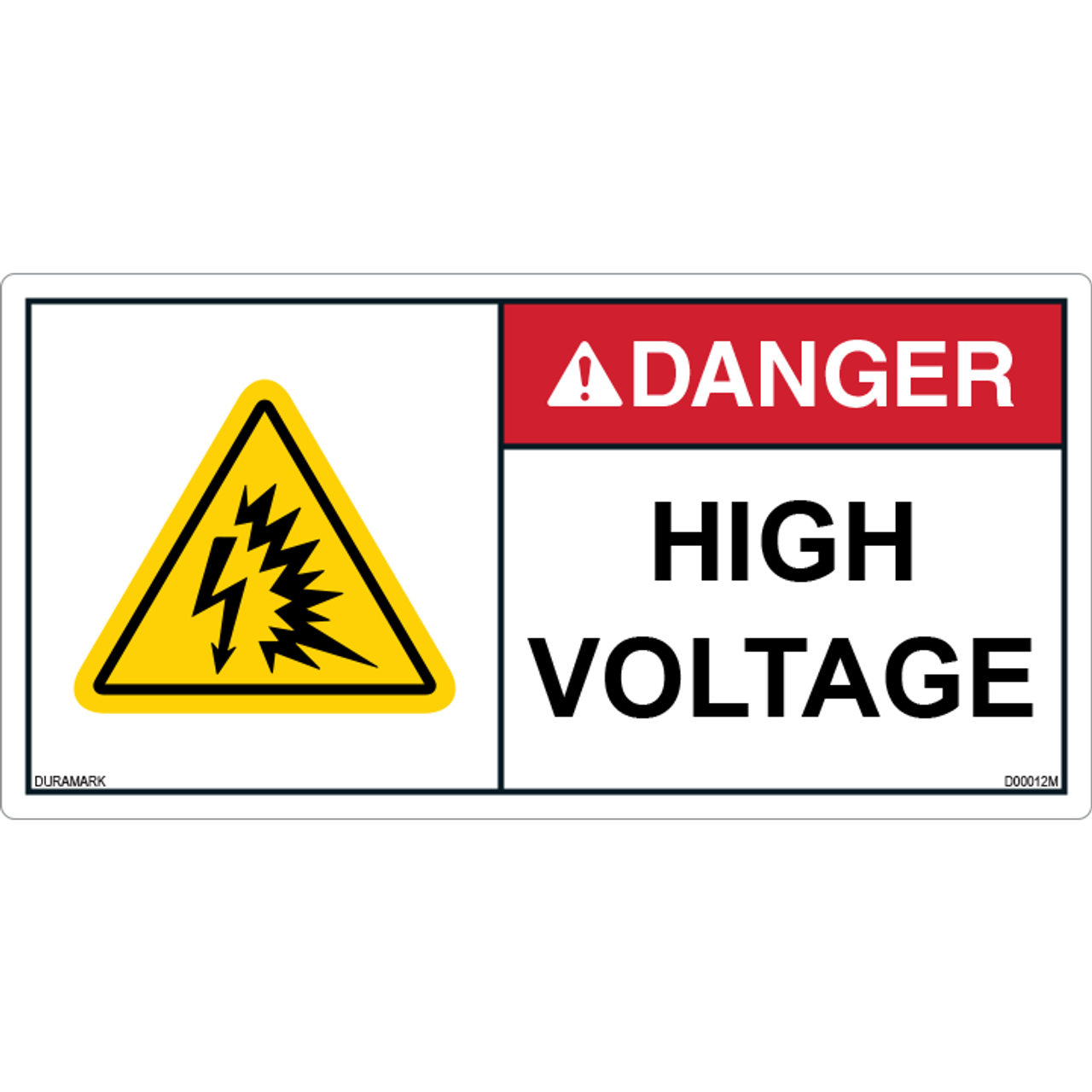 danger high voltage symbol