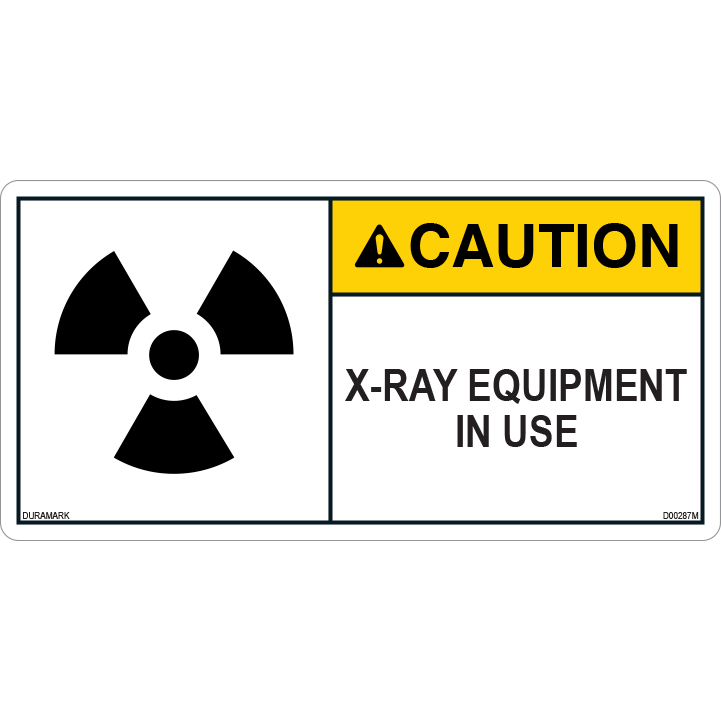 ANSI Safety Label - Caution - X-Ray - In Use