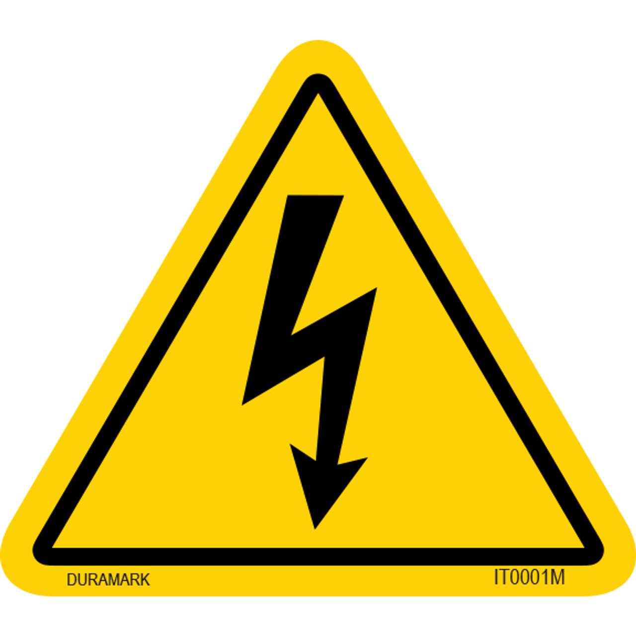 ISO safety label - Triangle - Electric Shock