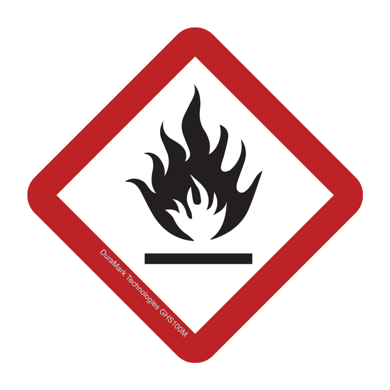 GHS Flame Symbol Label
