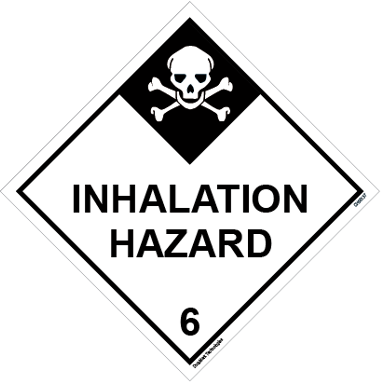 DOT Inhalation Hazard 6 Hazardous Loads Label