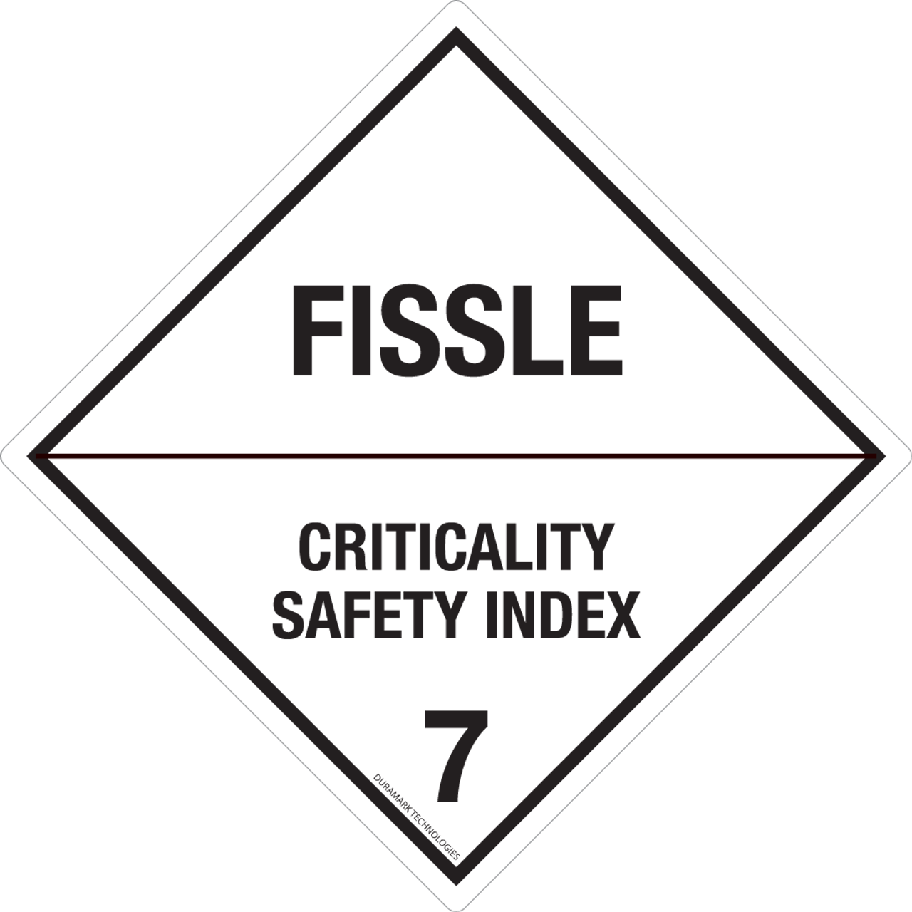 DOT Fissile Criticality Safety Index