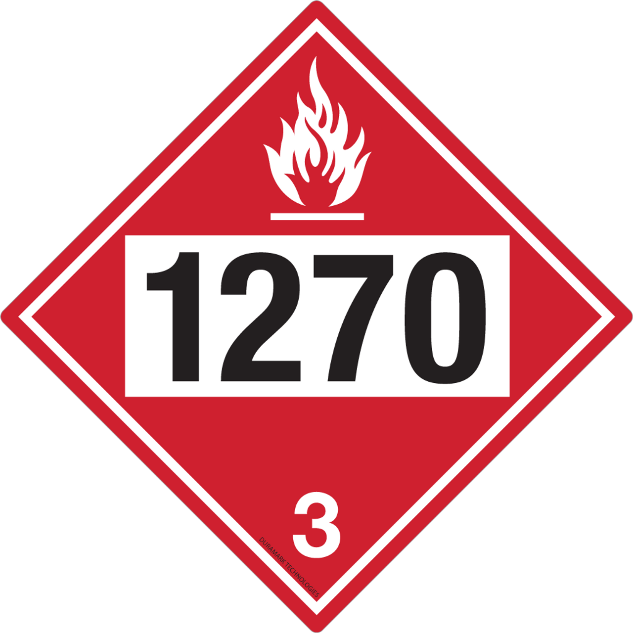 DOT Flammable 3 1270