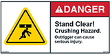 Stand Clear Safety Labels