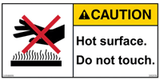 Hot Surface Safety Labels