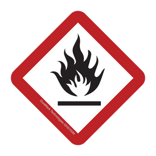 GHS Flame Symbol Label