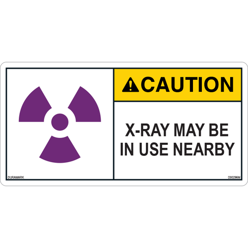 ANSI Safety Label - Caution - X-Ray - In Use - Nearby
