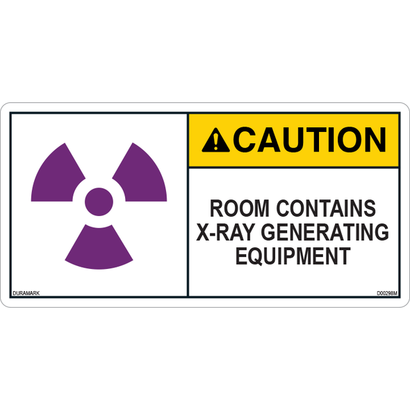 ANSI Safety Label - Caution - X-Ray - Room