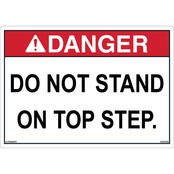 ANSI Safety Label - Danger - Do Not Stand