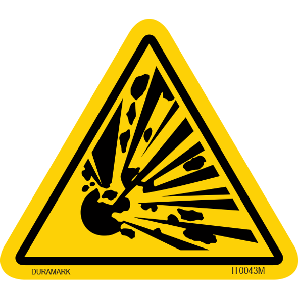 ISO safety label - Triangle - Explosion