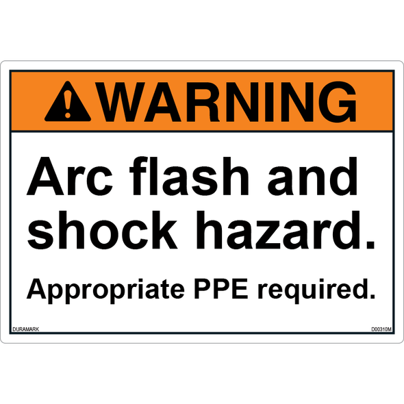ANSI Safety Label - Warning - Arc Flash