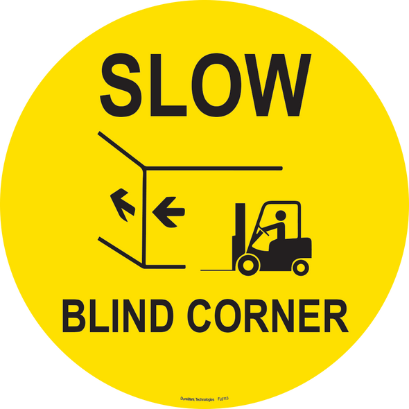 Slow Blind Corner Floor Label