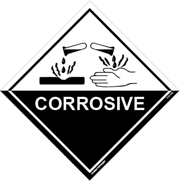 DOT Corrosive Label
