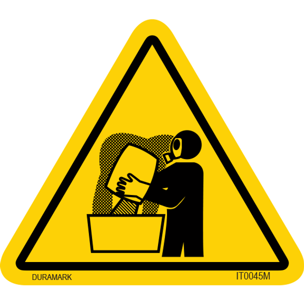 ISO safety label - Triangle - Inhalation - Fumes