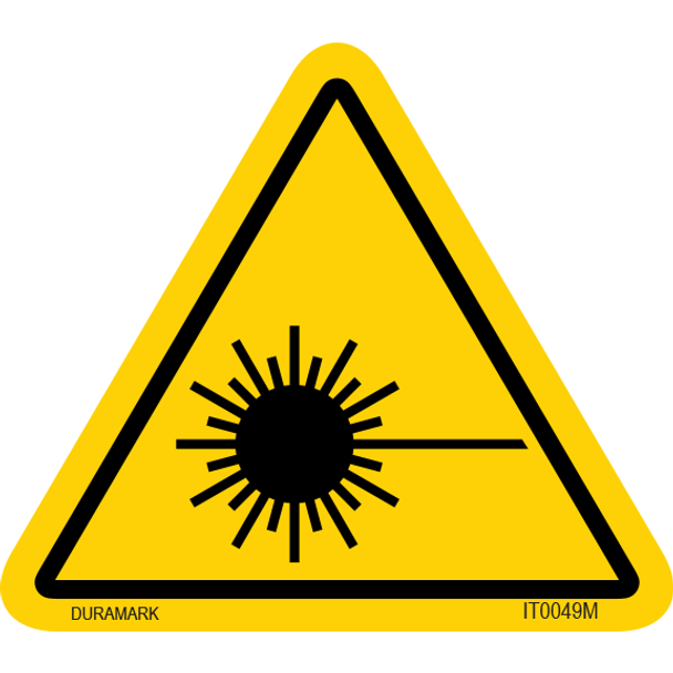 ISO safety label - Triangle - Exposure - Laser