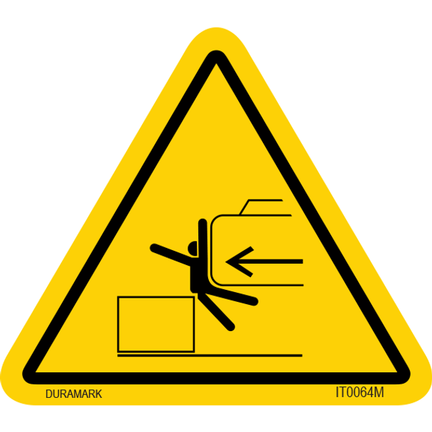 ISO safety label - Triangle - Body Crush