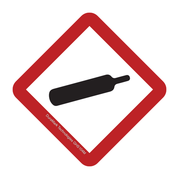 GHS Gas Cylinder Symbol Label