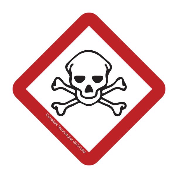 GHS Skull and Crossbones Symbol Label