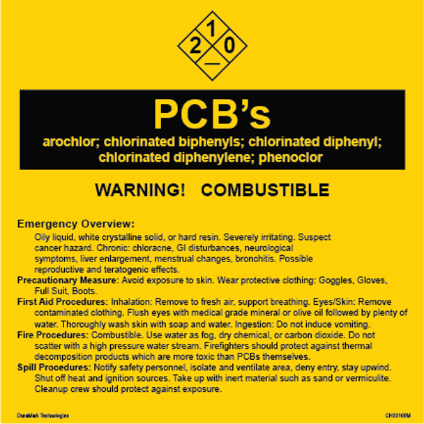 PCB Right to Know Label