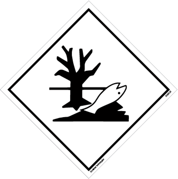 DOT Marine Pollutants Symbol Hazardous Loads Label