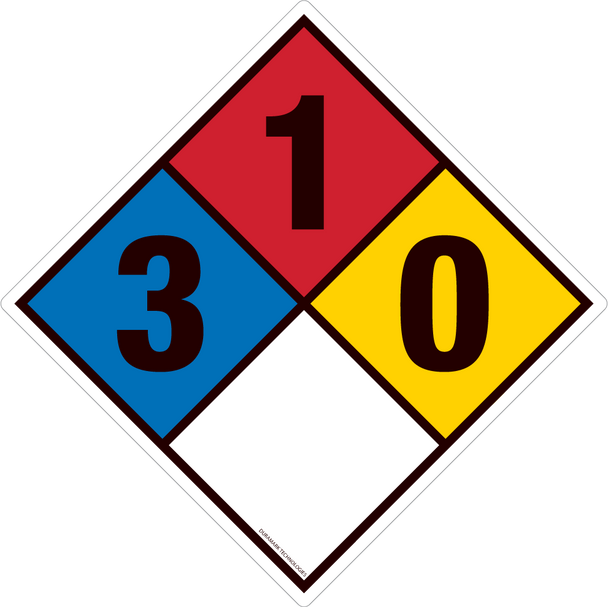 NFPA Diamond 3-1-0