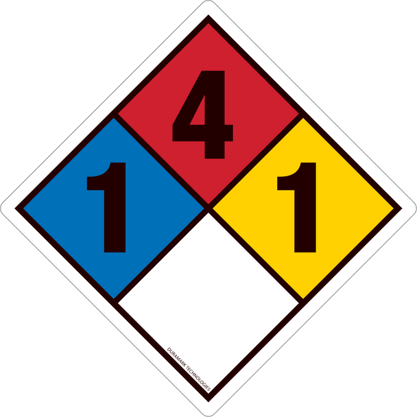 NFPA Diamond 1-4-1