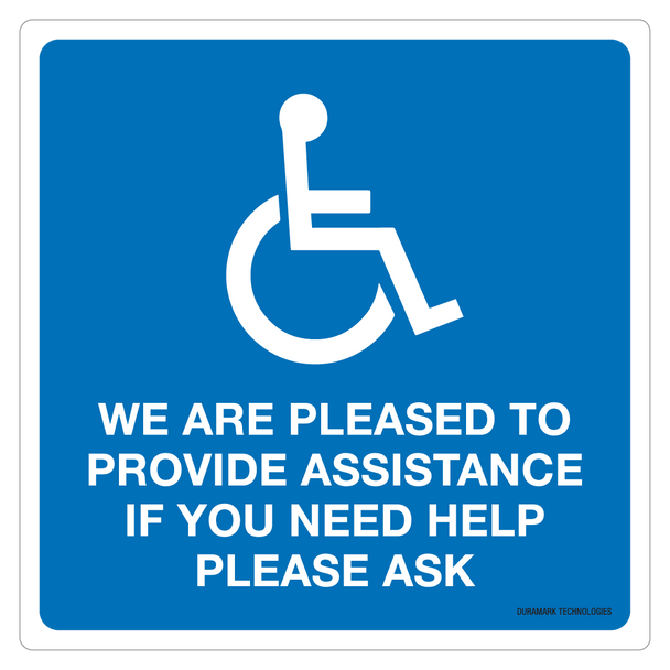 Accessible Pleased to Provide Assistance