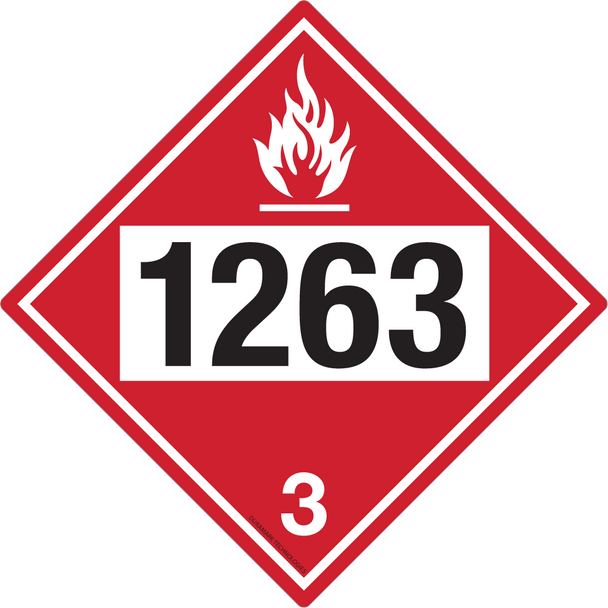 DOT Flammable 3 1263